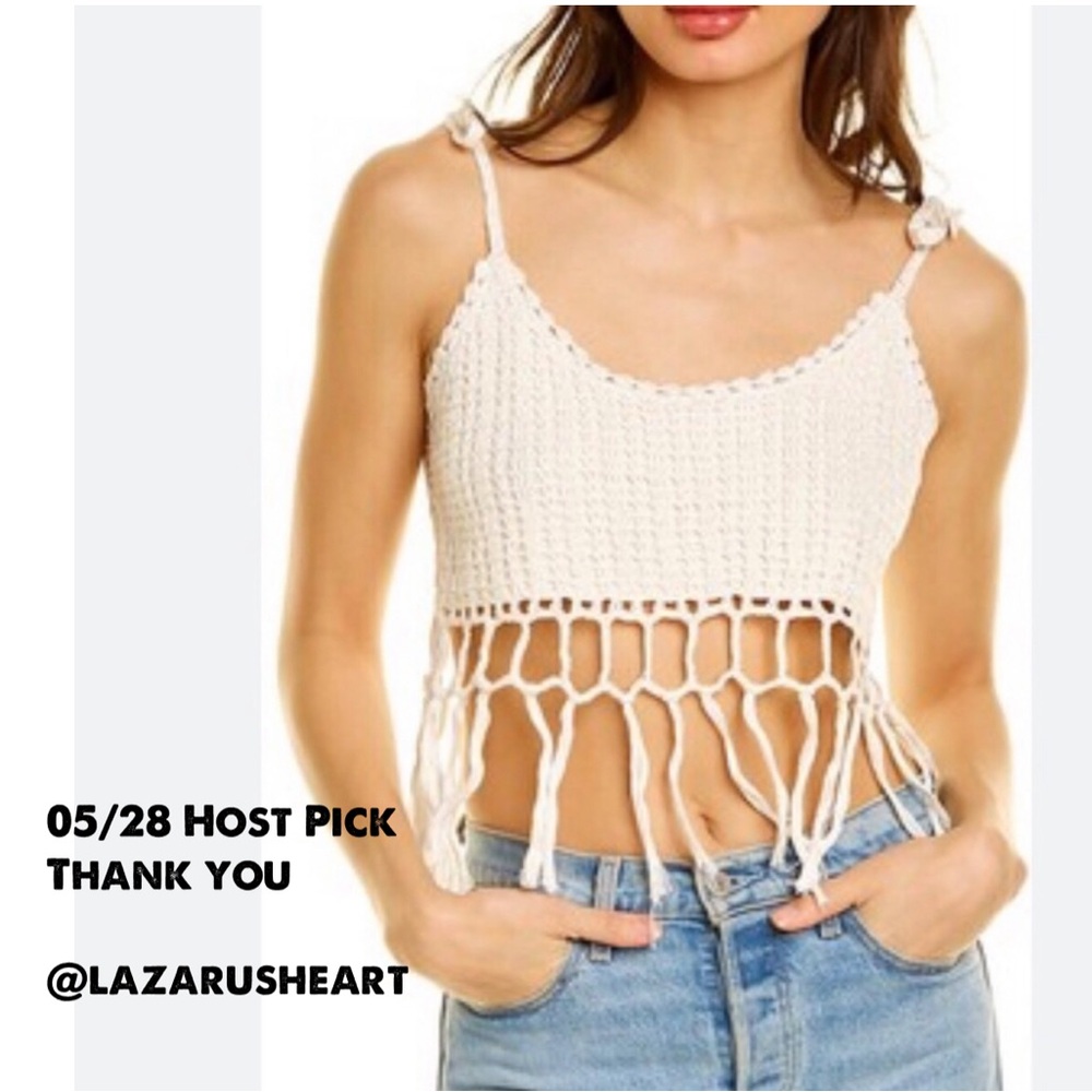 Raga Earth Child Crochet Tank Top size Small New!